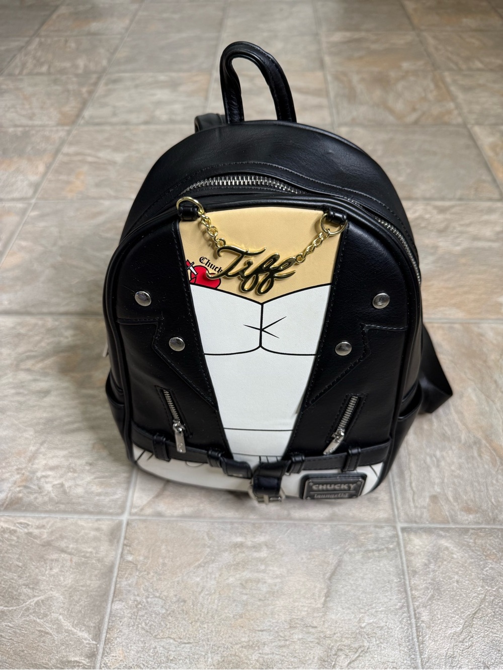 Loungefly Bride Of Chucky Tiffany Mini Backpack Size Small Black Preowned